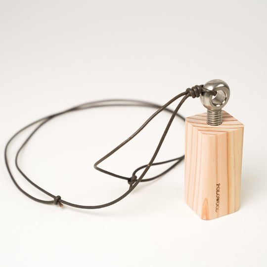 【POLO WOOD】吉野ひのき・バードコール(革紐付き)