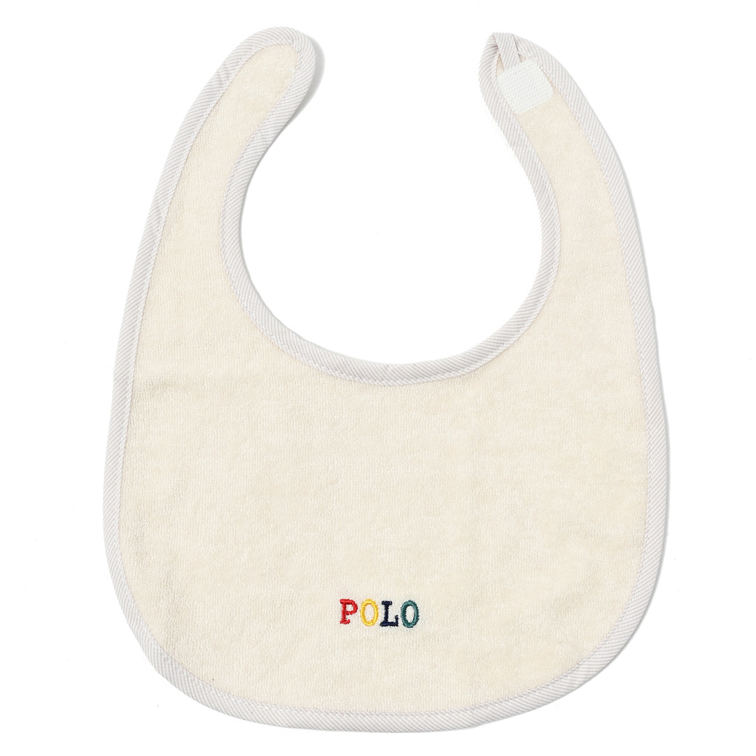 【BABY】2pスタイ　カラフルロゴ×カレッジpt