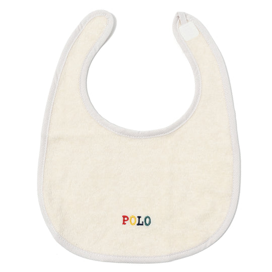 【BABY】2pスタイ　カラフルロゴ×カレッジpt