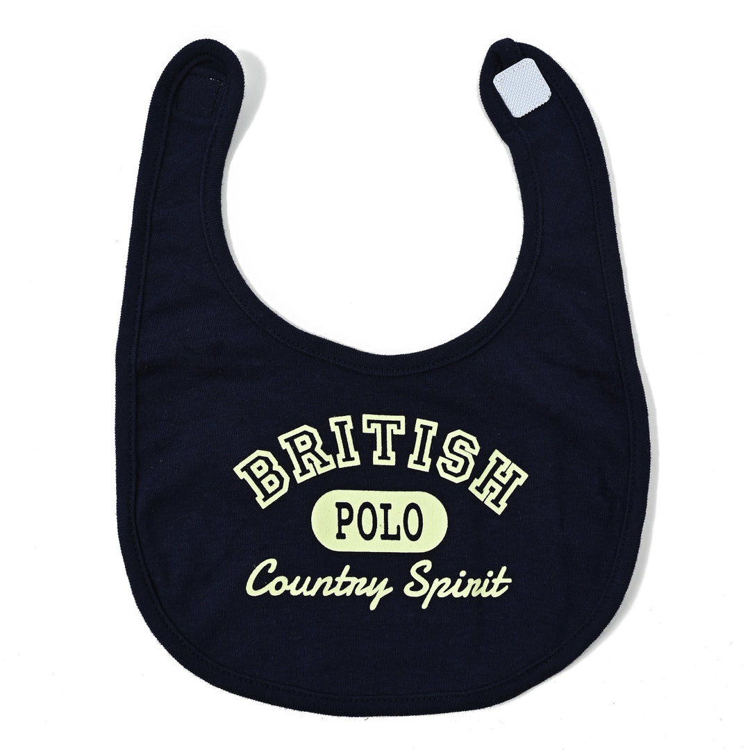 【BABY】2pスタイ　カラフルロゴ×カレッジpt