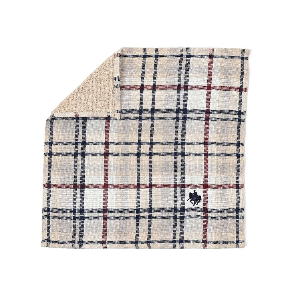 【GOODS】紳士　表ガーゼ裏パイルタオルハンカチ