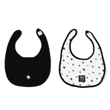 【BABY】2pスタイ　プレイヤー刺繍×星柄