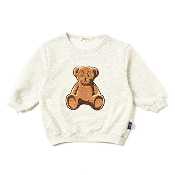 【BABY】BEAR刺繍裏毛スウェット