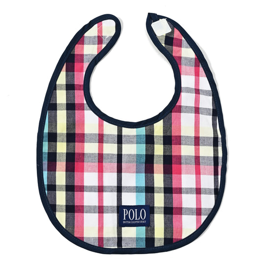 【BABY】2pスタイ　プレイヤー刺繍×チェック