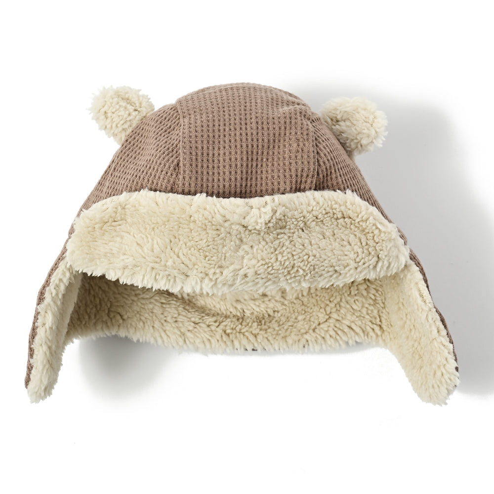 【BABY】くまミミデザインフライトキャップ