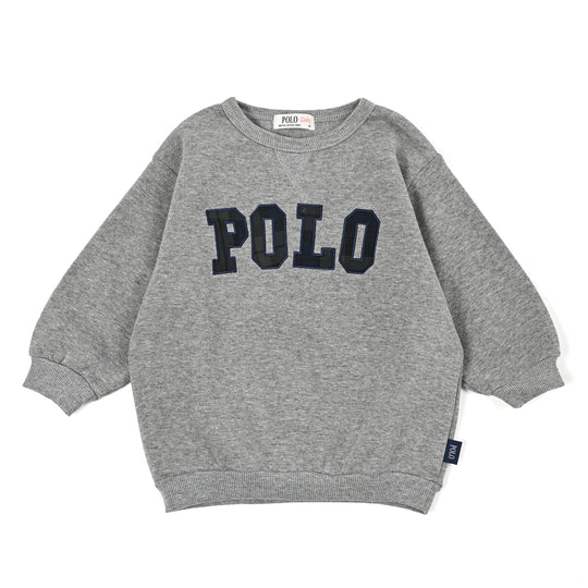【BABY】POLOロゴアップリケ裏起毛スウェット