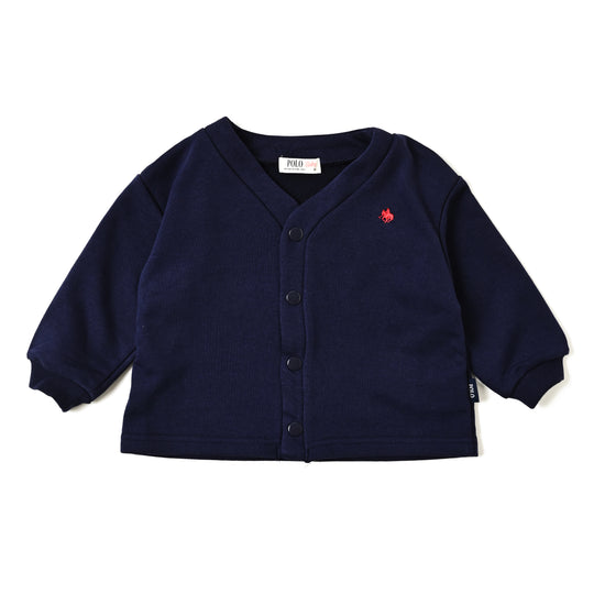 【BABY】POLO裏毛カーディガン