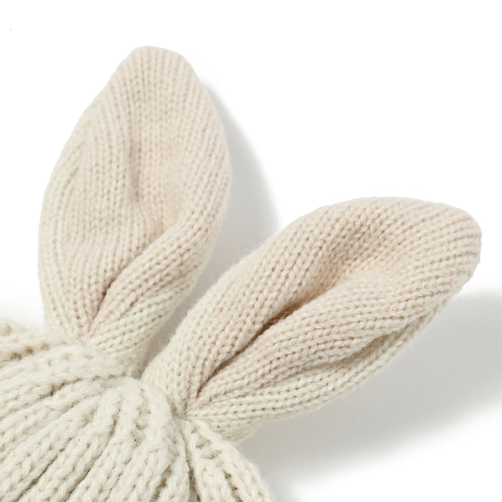 【BABY】うさみみデザインニットキャップ