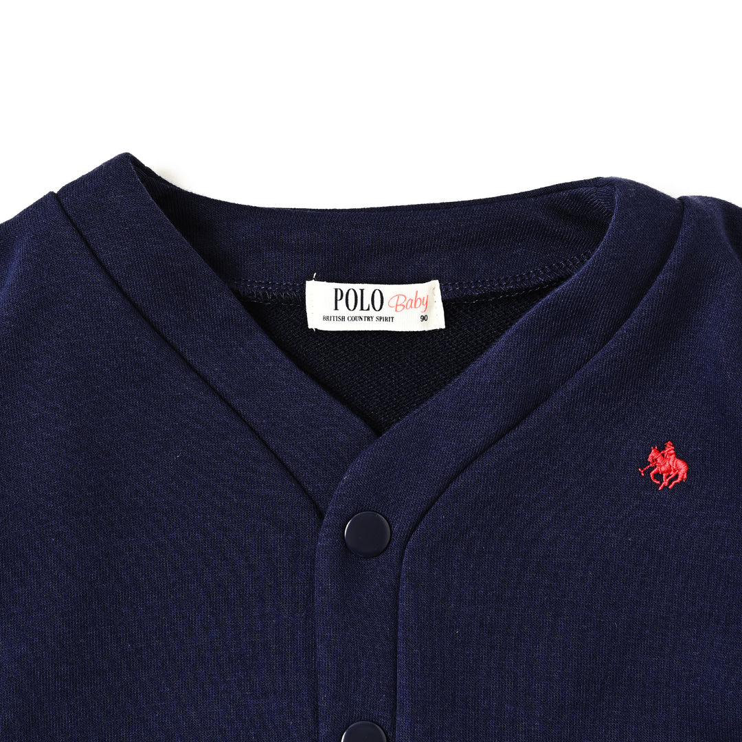 【BABY】POLO裏毛カーディガン