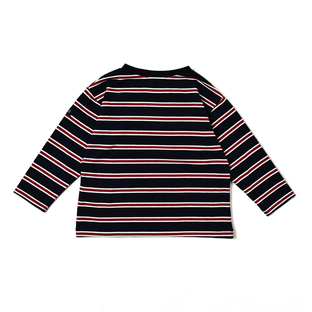 【BABY】POLO天竺ボーダーロングスリーブTシャツ