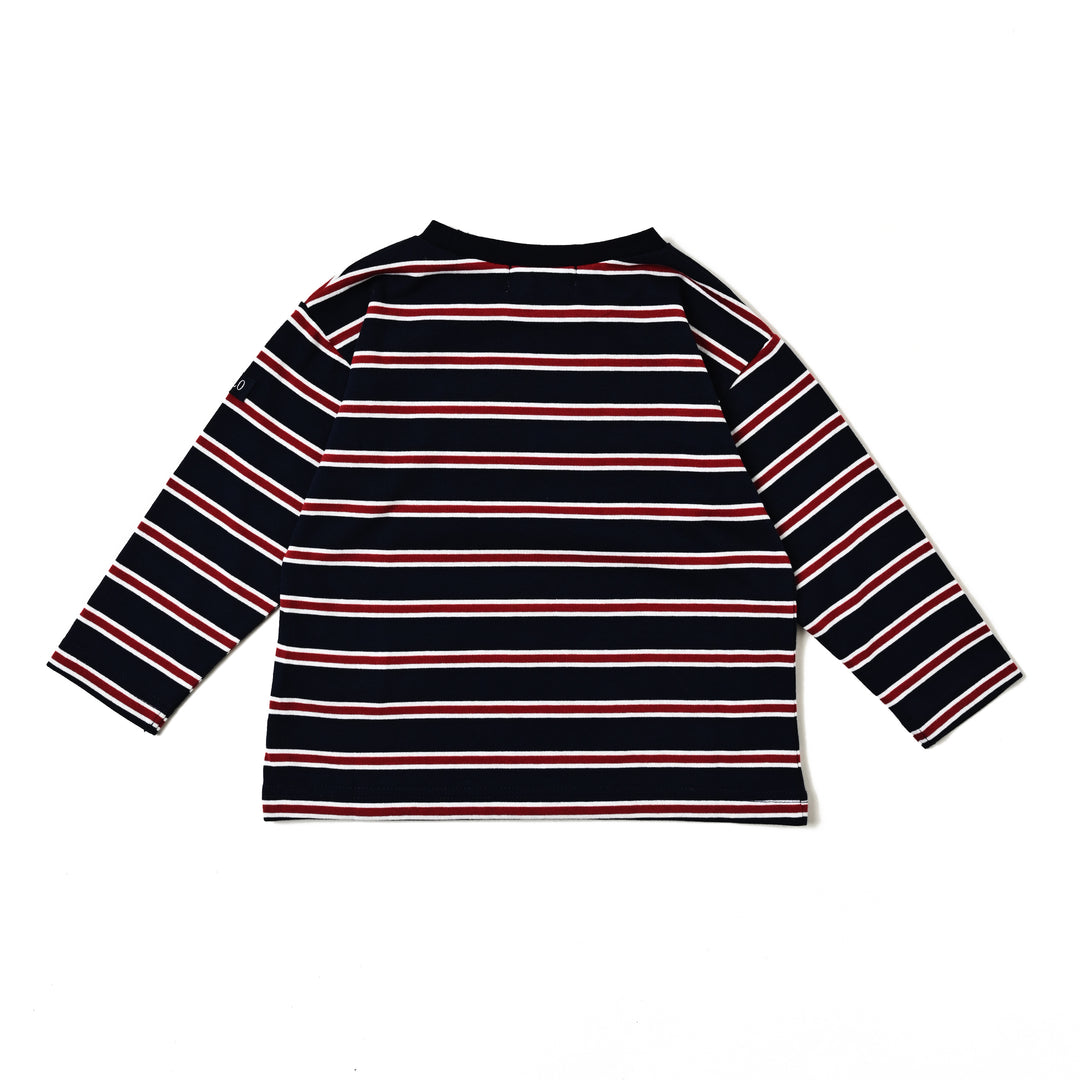 【BABY】POLO天竺ボーダーロングスリーブTシャツ