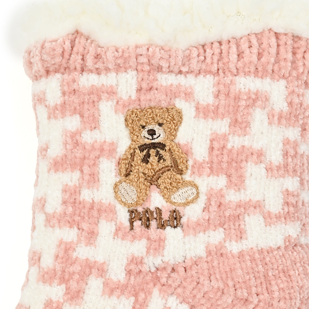 【WOMEN’S】BEAR裏ボアソックス千鳥