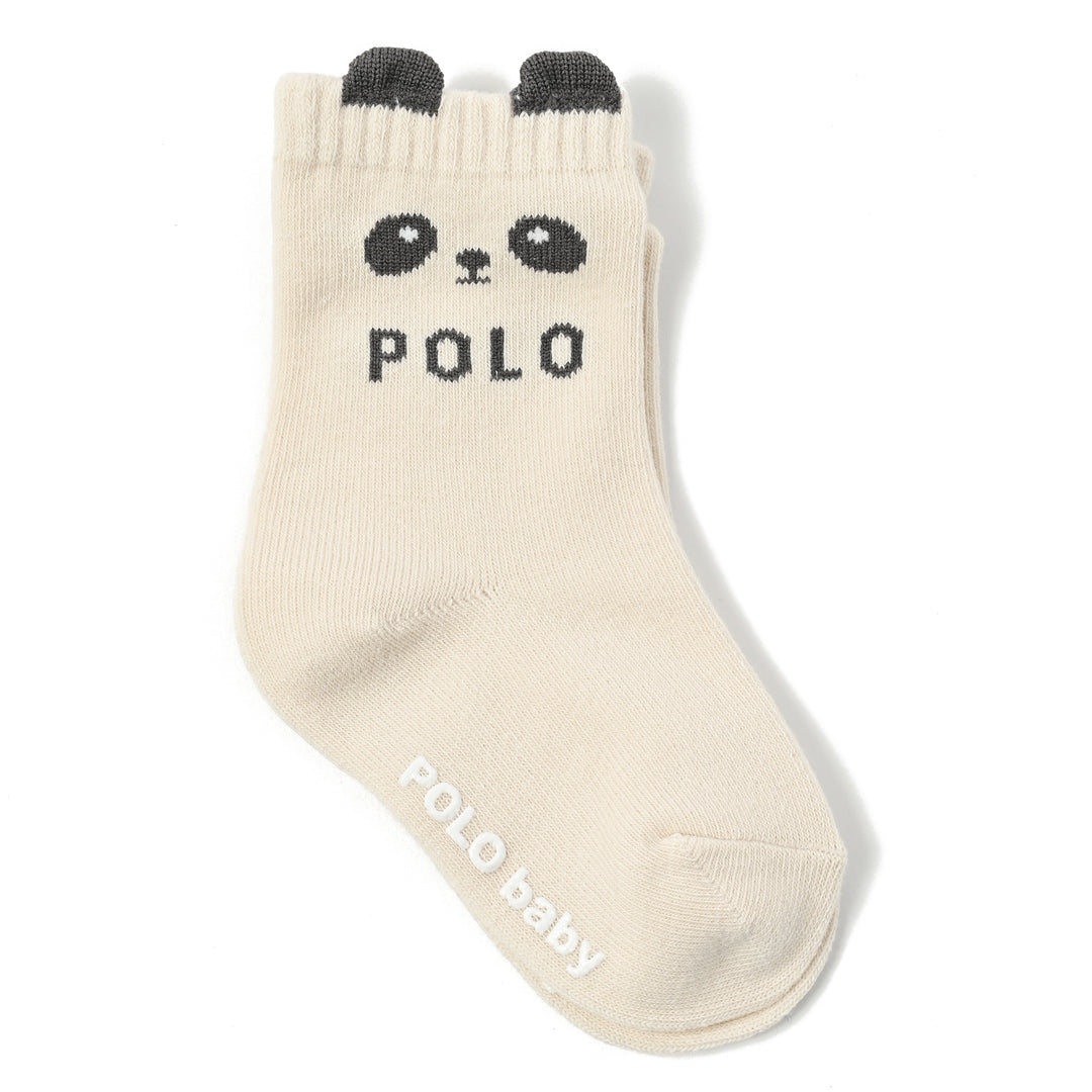 【BABY】【KIDS】３Pソックス(パンダ）