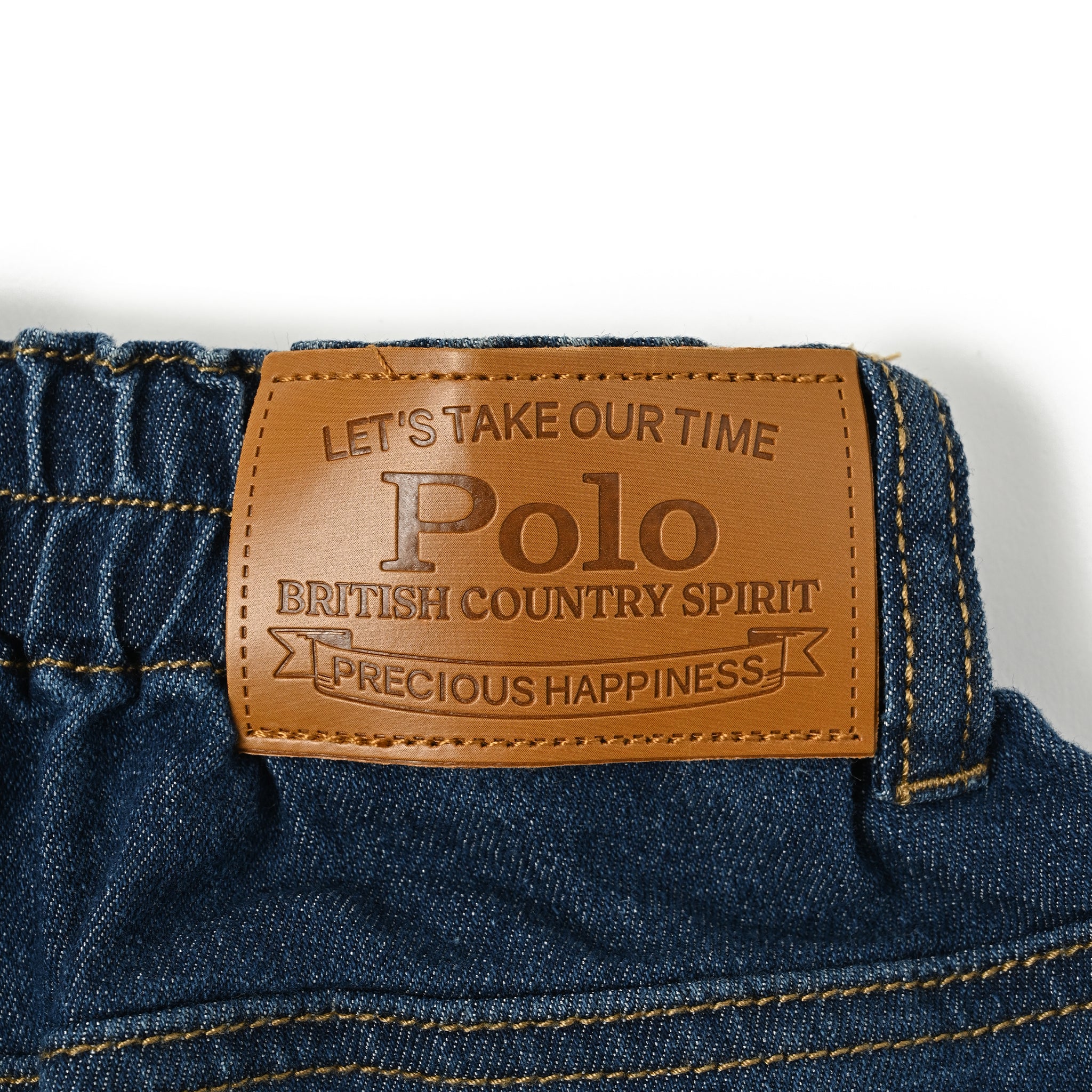 KIDS】合皮ネーム付ストレッチデニムパンツ – POLO BCS