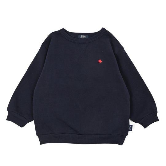 【KIDS】POLO刺繍裏起毛スウェット