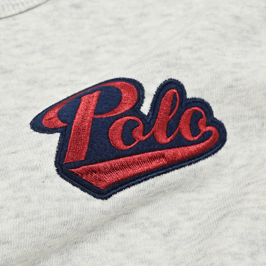 【KIDS】POLOワッペンプリント裏起毛スウェット