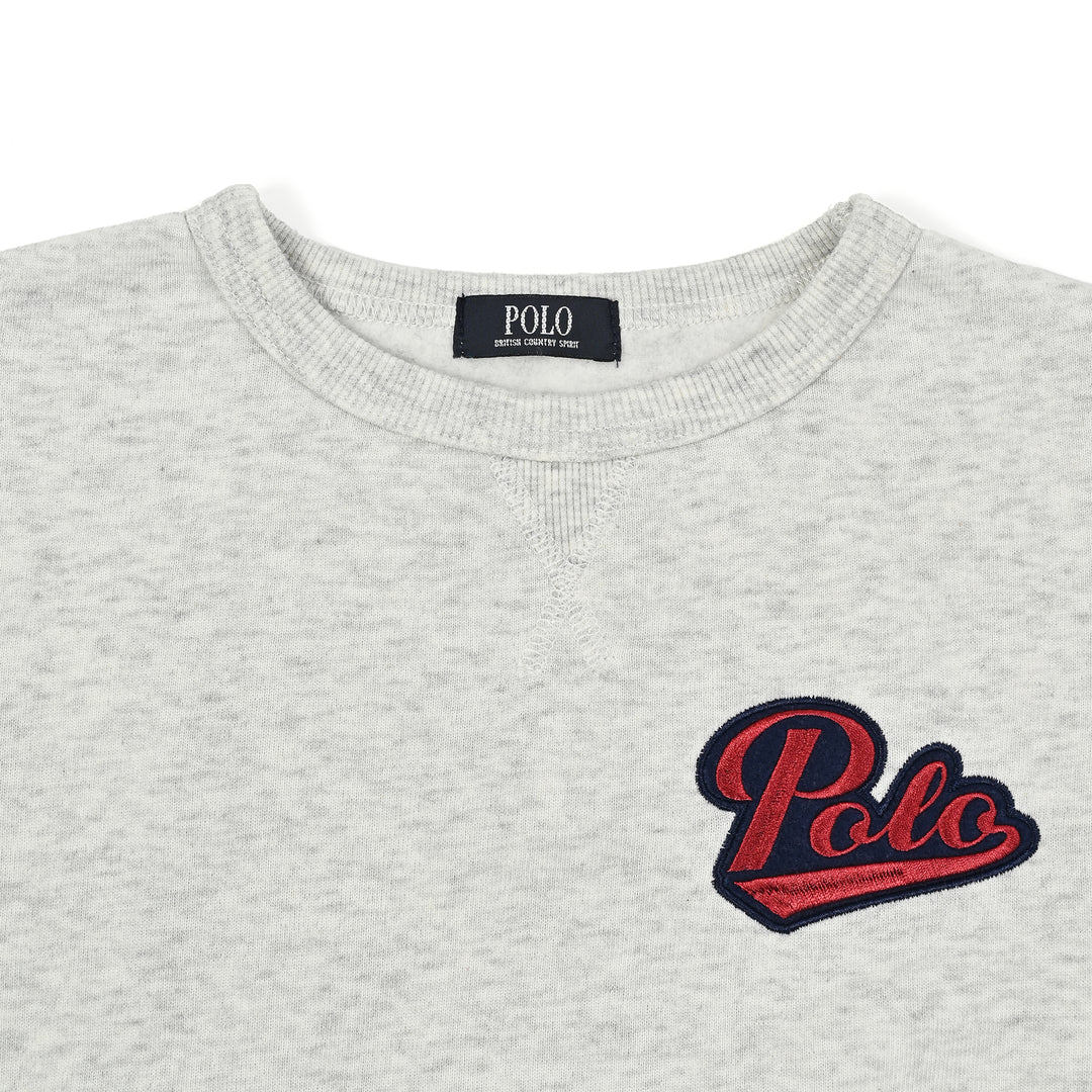 【KIDS】POLOワッペンプリント裏起毛スウェット