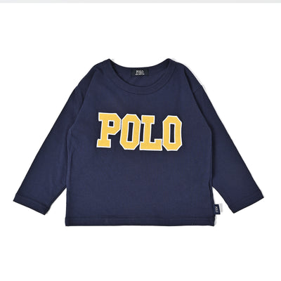 POLOロゴワッペンロングスリーブTシャツ