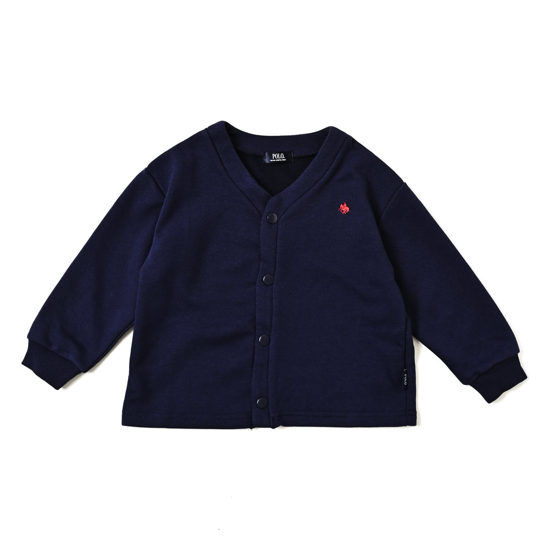 【KIDS】POLO裏毛カーディガン