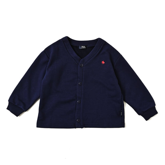 【KIDS】POLO裏毛カーディガン