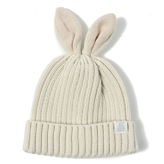 【BABY】うさみみデザインニットキャップ