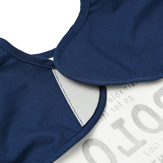 【BABY】POLOロゴ袖付きお食事エプロン NAVY