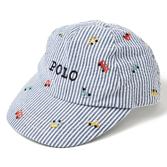 【BABY】【KIDS】クルマ刺繍CAP