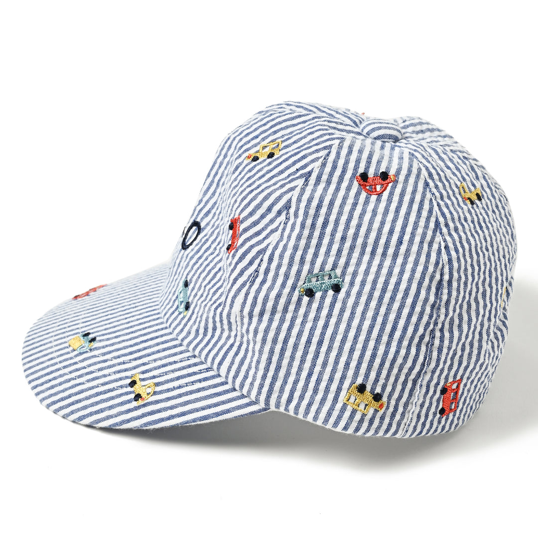 【BABY】【KIDS】クルマ刺繍CAP