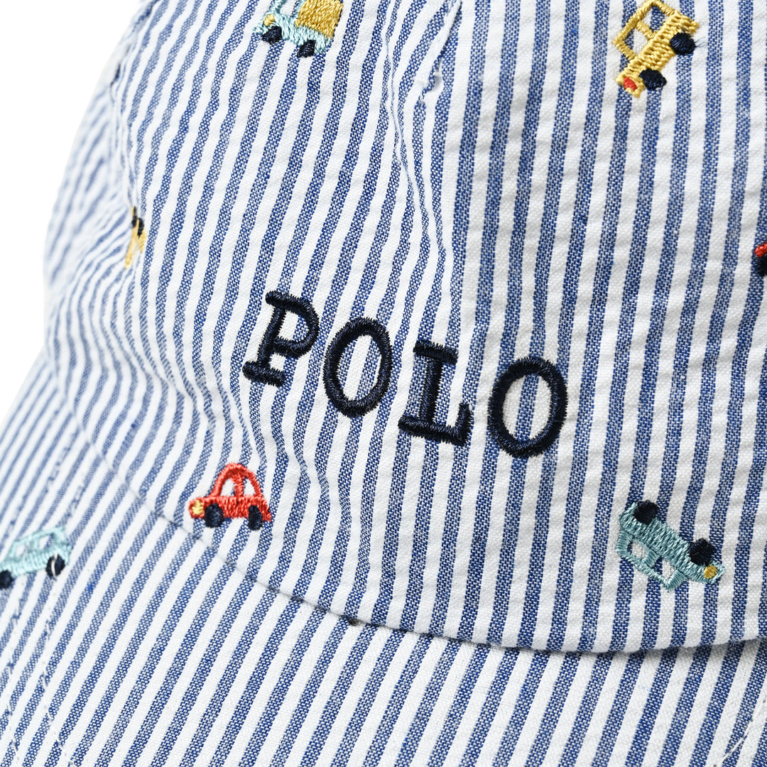 【BABY】【KIDS】クルマ刺繍CAP