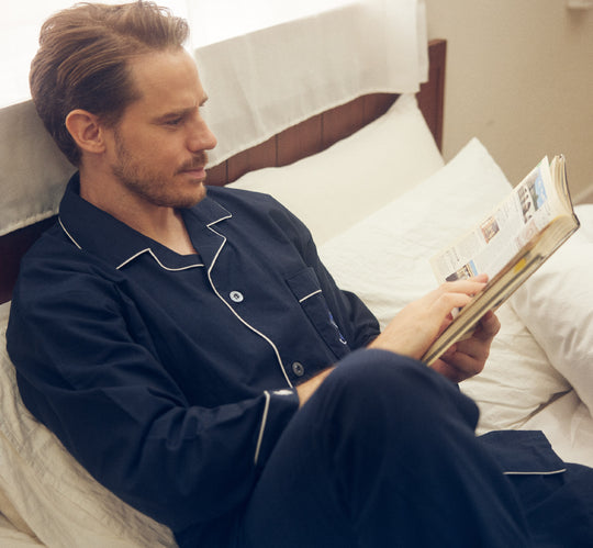 【MEN’S】先染めオックスパジャマ