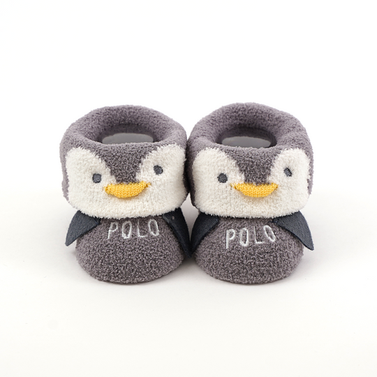 【BABY】アニマル立体ソックス（もこもこペンギン）