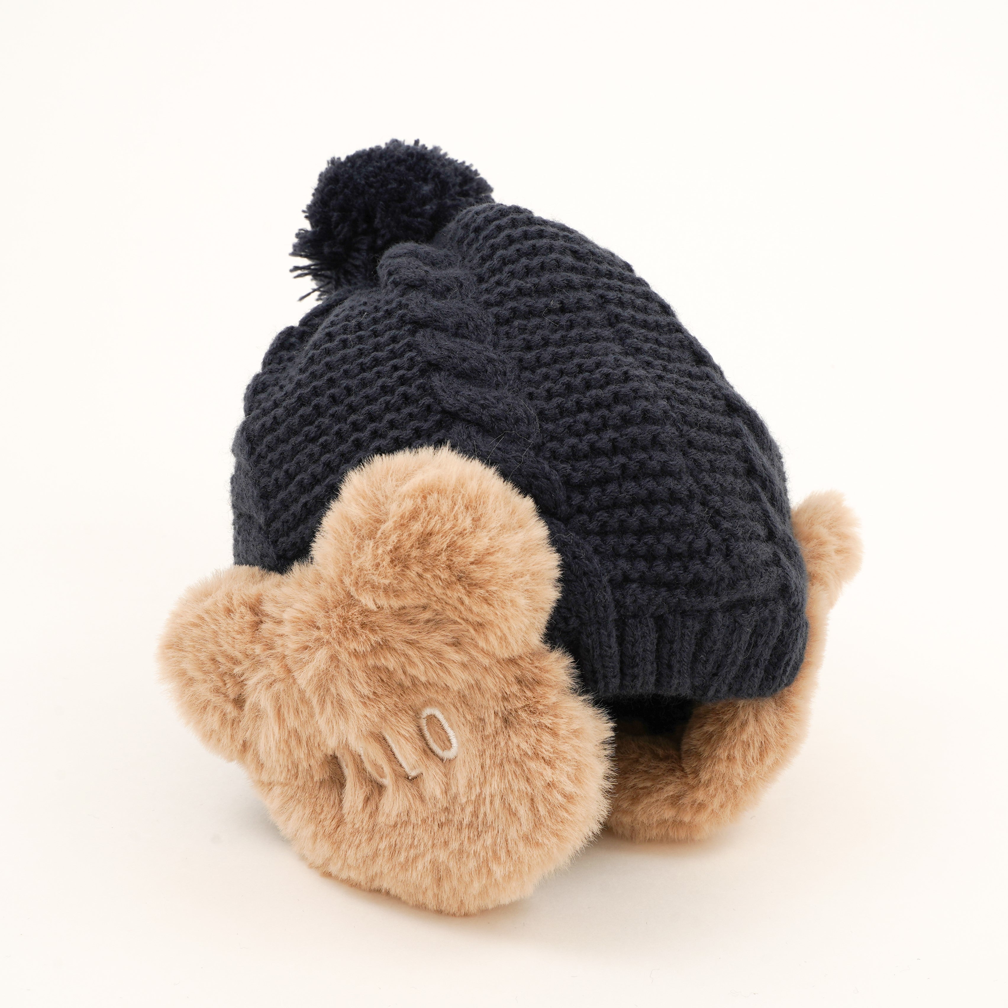 BABY】ニットキャップくま耳当てつき – POLO BCS