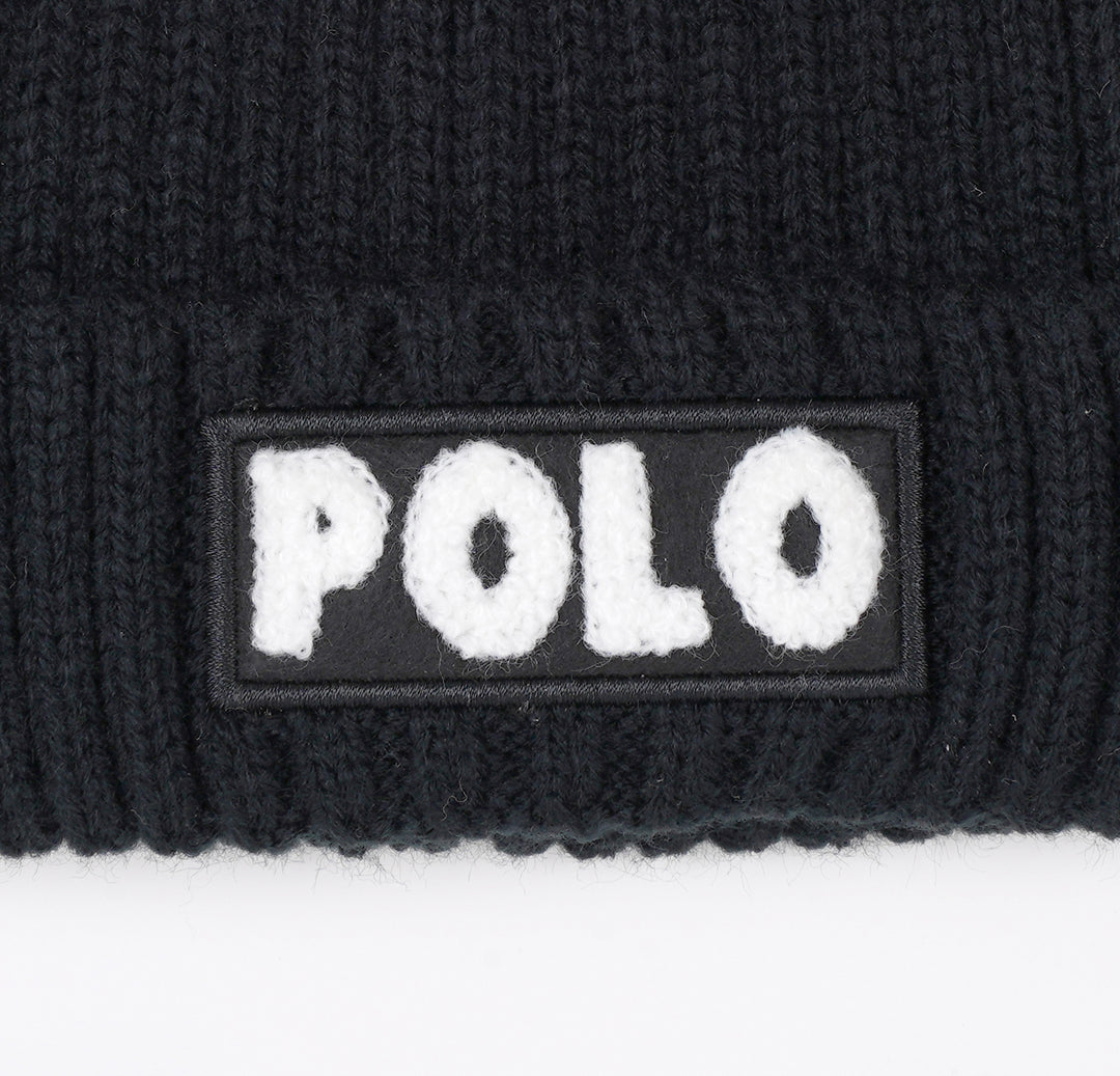 【BABY】ニットキャップロゴ刺繍