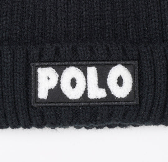 【BABY】ニットキャップロゴ刺繍