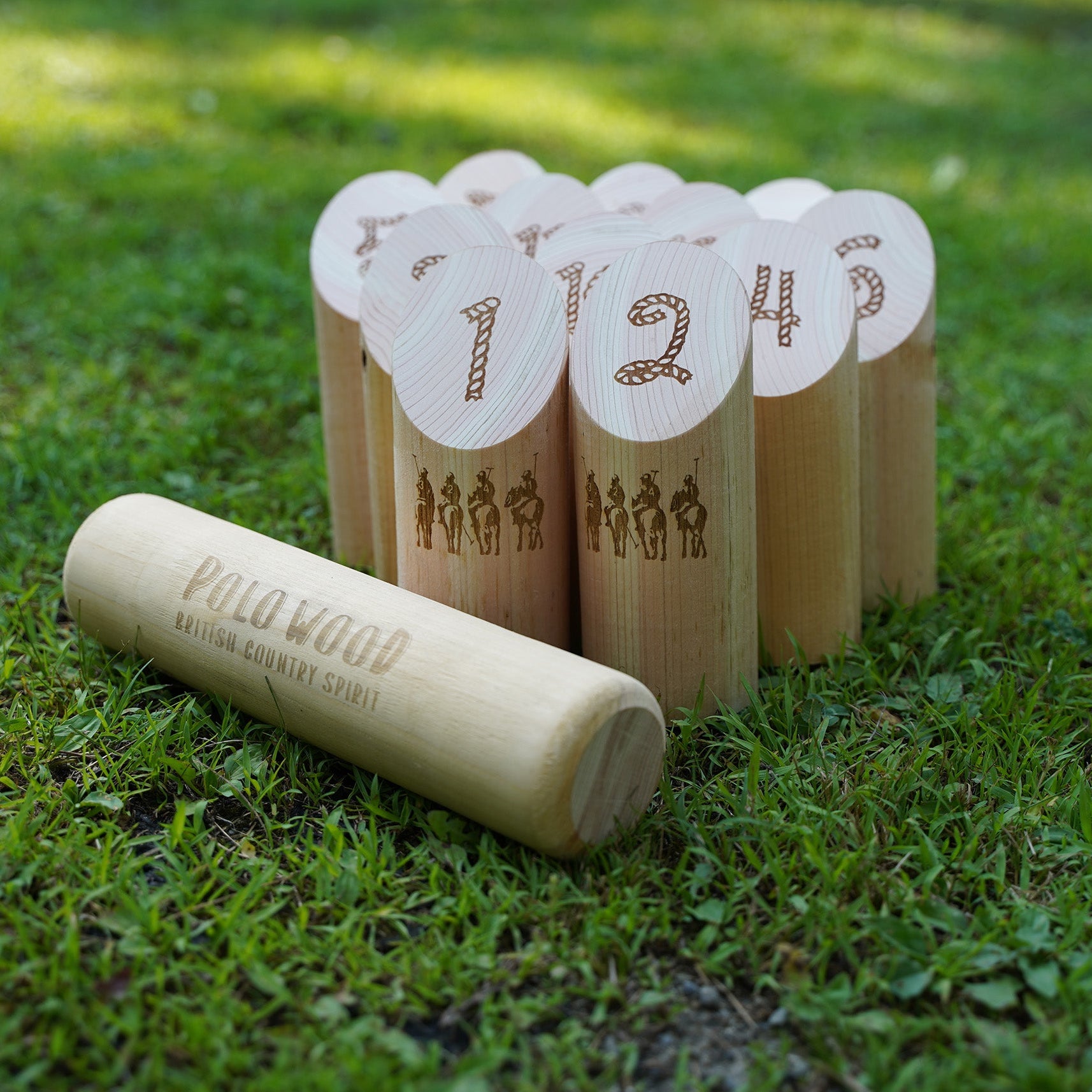 POLO WOOD】吉野ひのき モルックゲームセット(モルッカーリ、バッグ