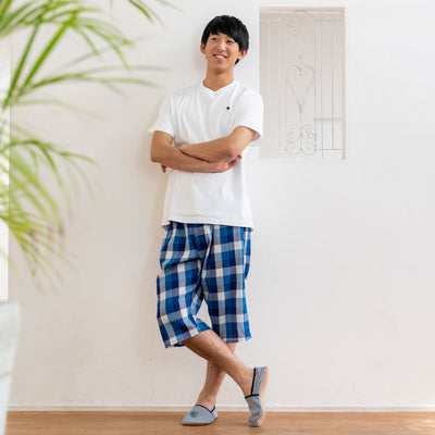 チェック柄ステテコ