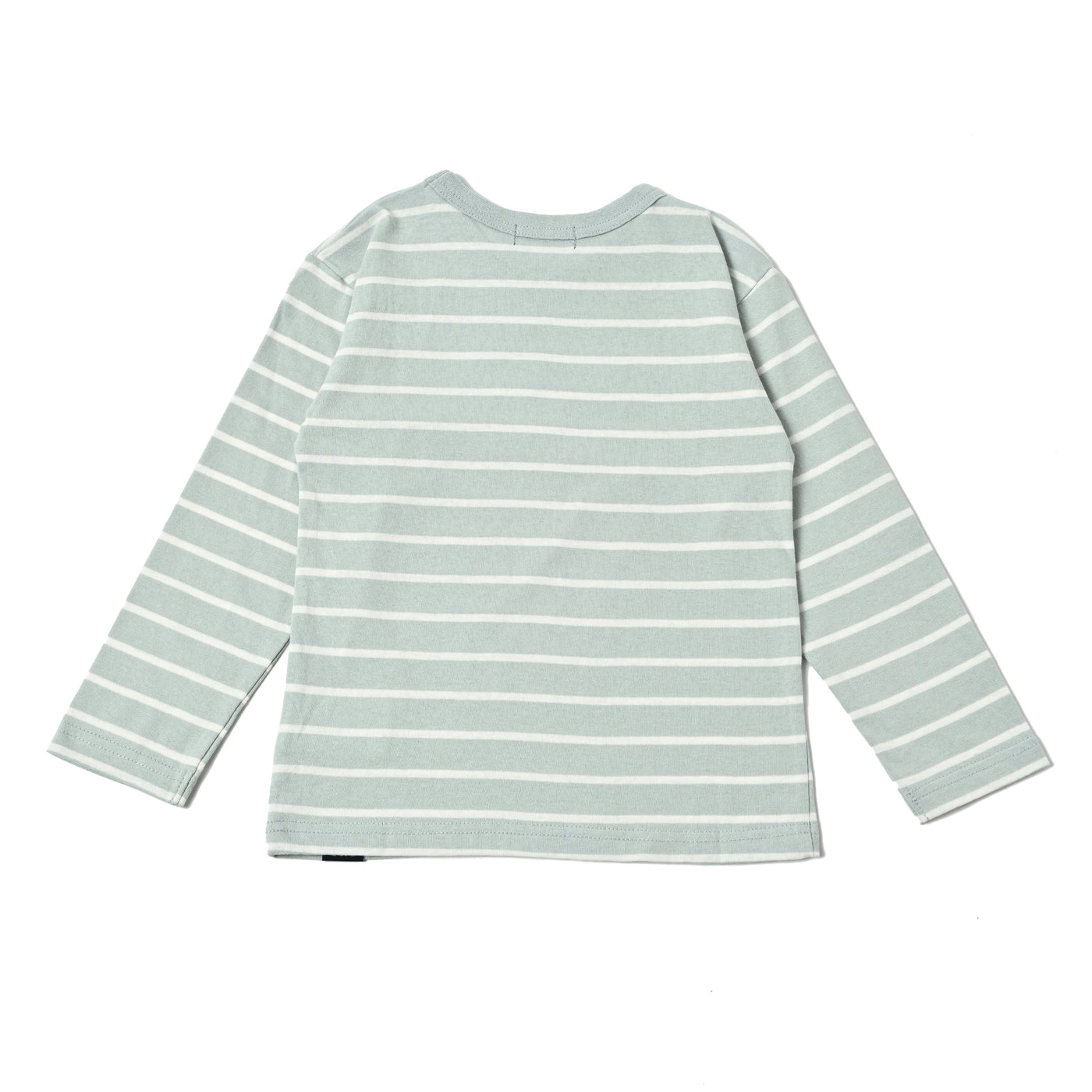 ワンポイント刺繍ボーダー長袖Tシャツ