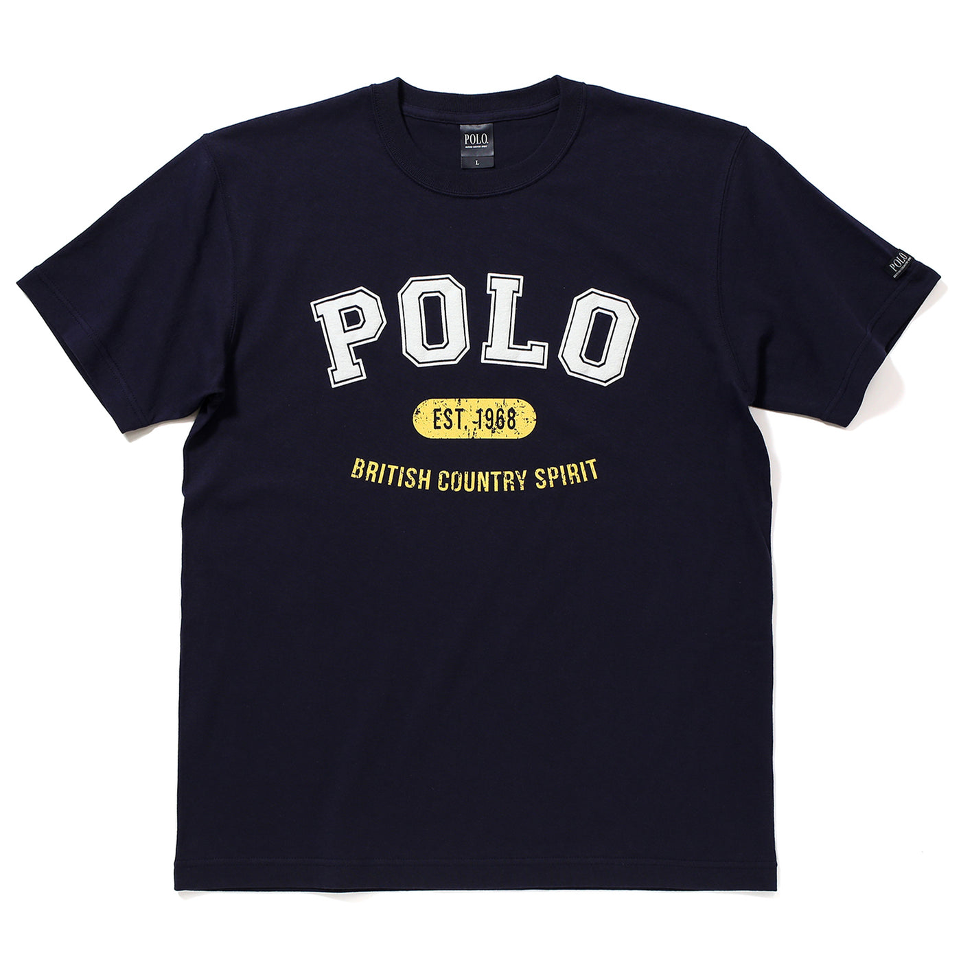 POLOビンテージ調プリント/ヘビーオンスTシャツ