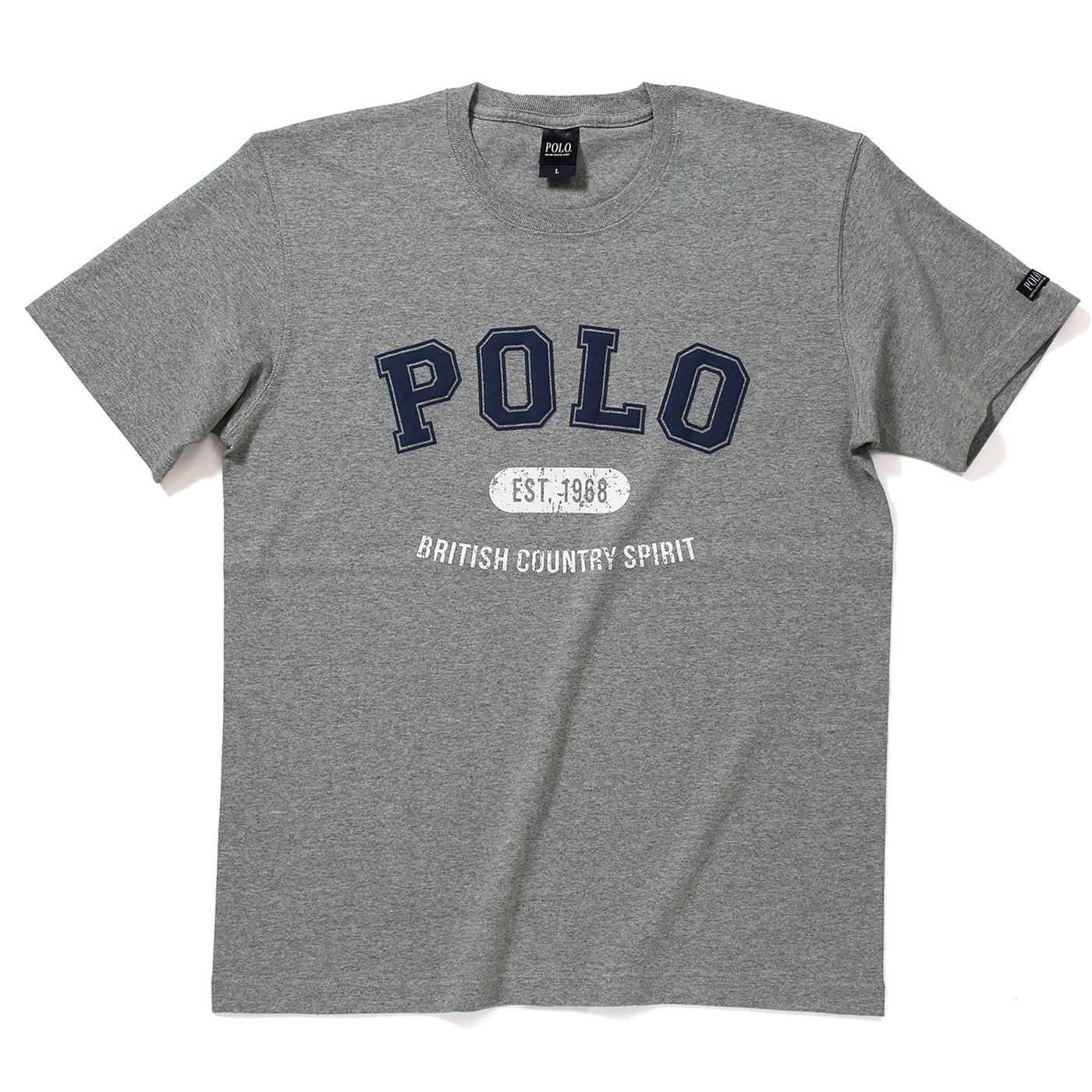 POLOビンテージ調プリント/ヘビーオンスTシャツ