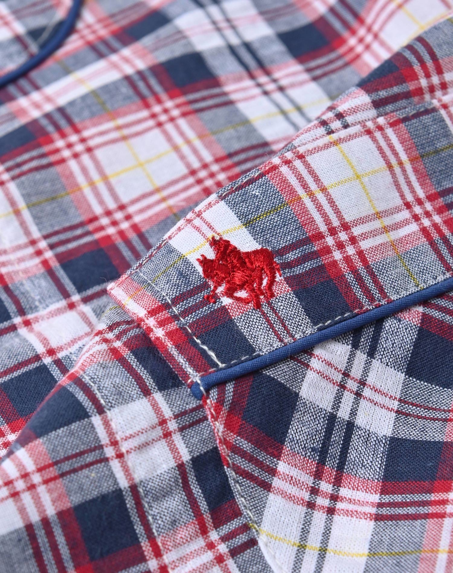 先染めサッカーチェックパジャマ｜POLO BCS 公式オンラインストア