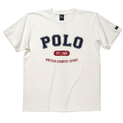 POLOビンテージ調プリント/ヘビーオンスTシャツ