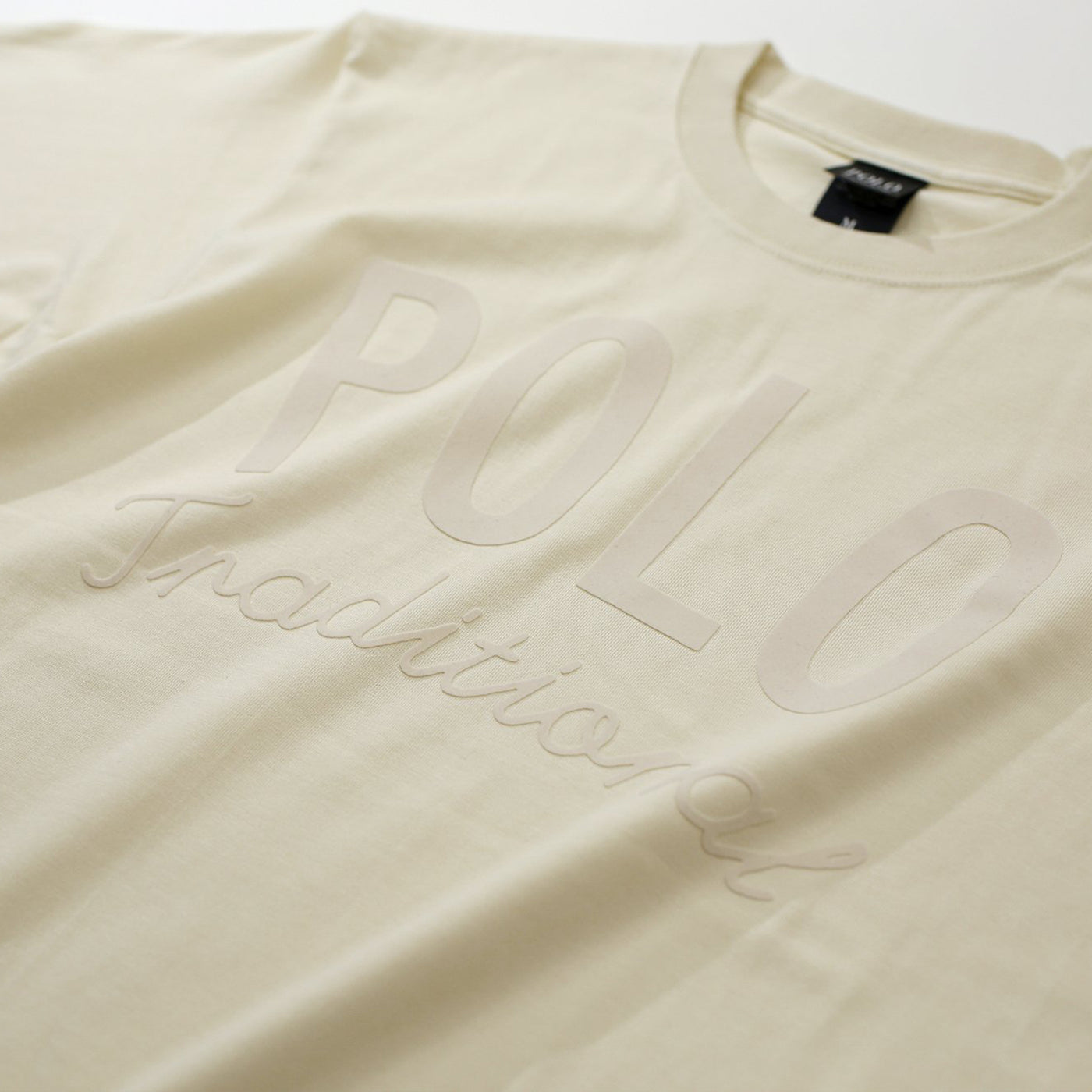 POLOフロッキープリント/6.2オンスTシャツ
