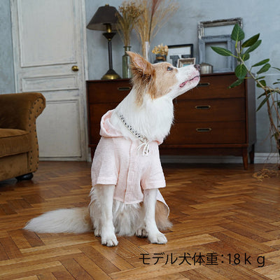フード付きパイルシャツ