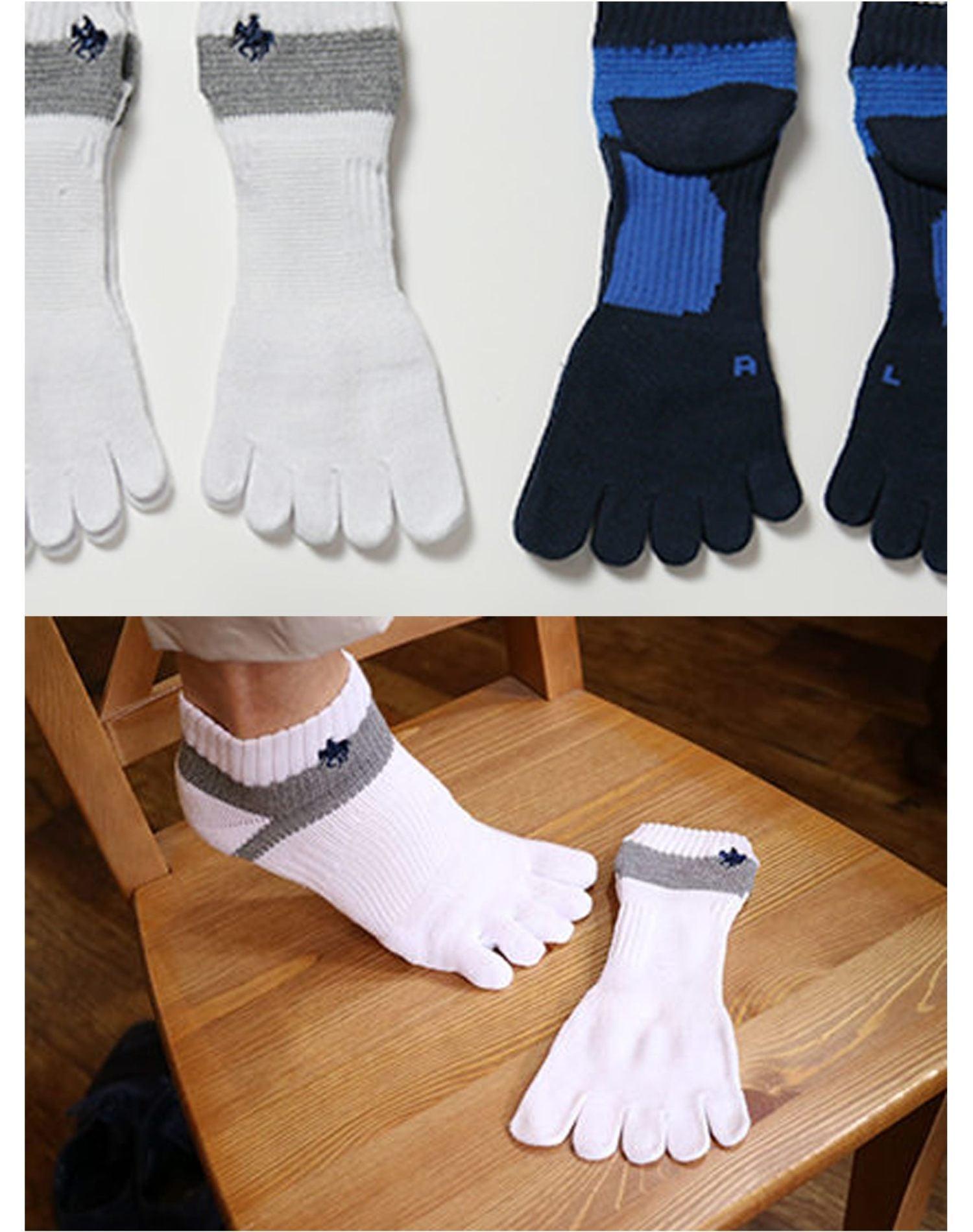 アーチサポートソックス5本指（2足組）｜POLO BCS 公式オンラインストア