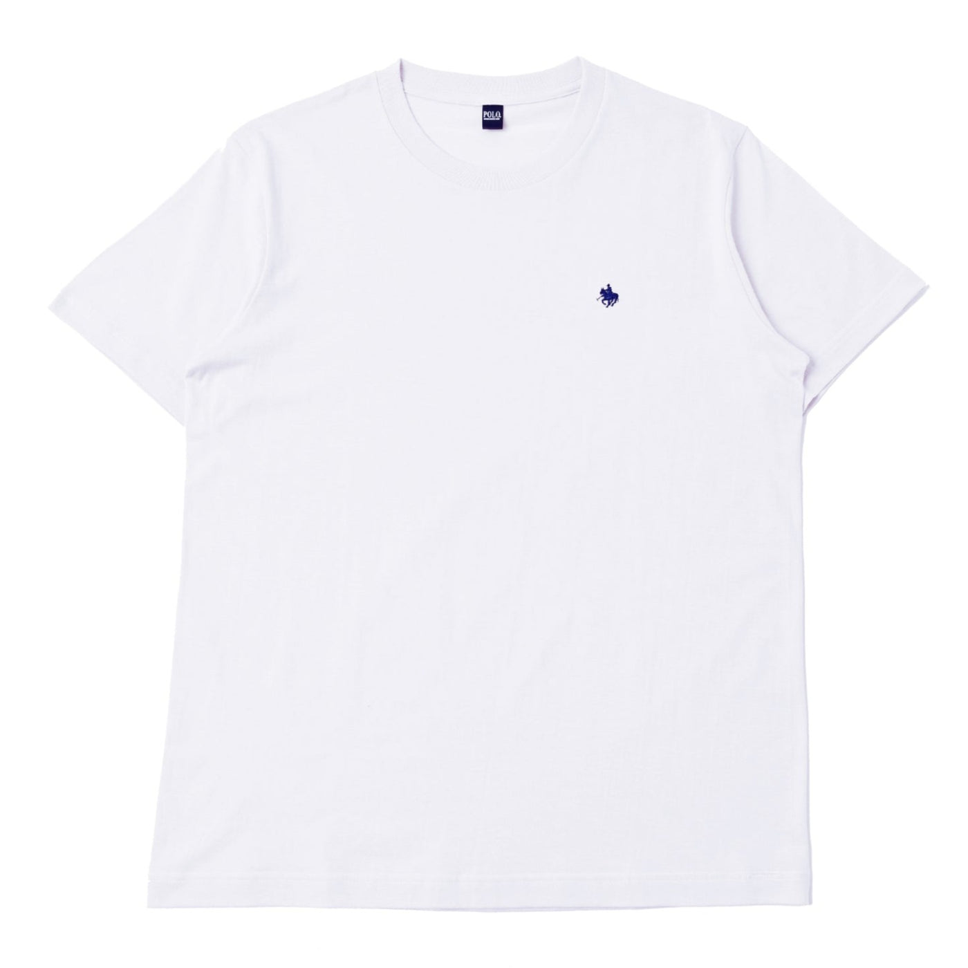 ワンポイント刺繍クルーネックTシャツ