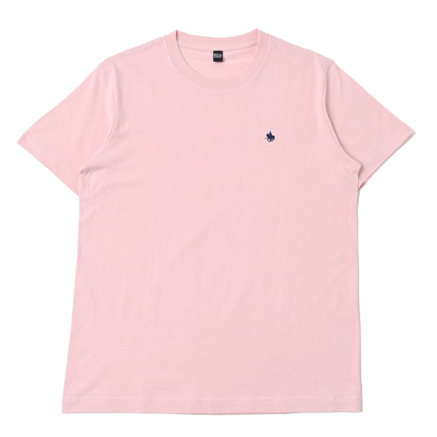 ワンポイント刺繍クルーネックTシャツ