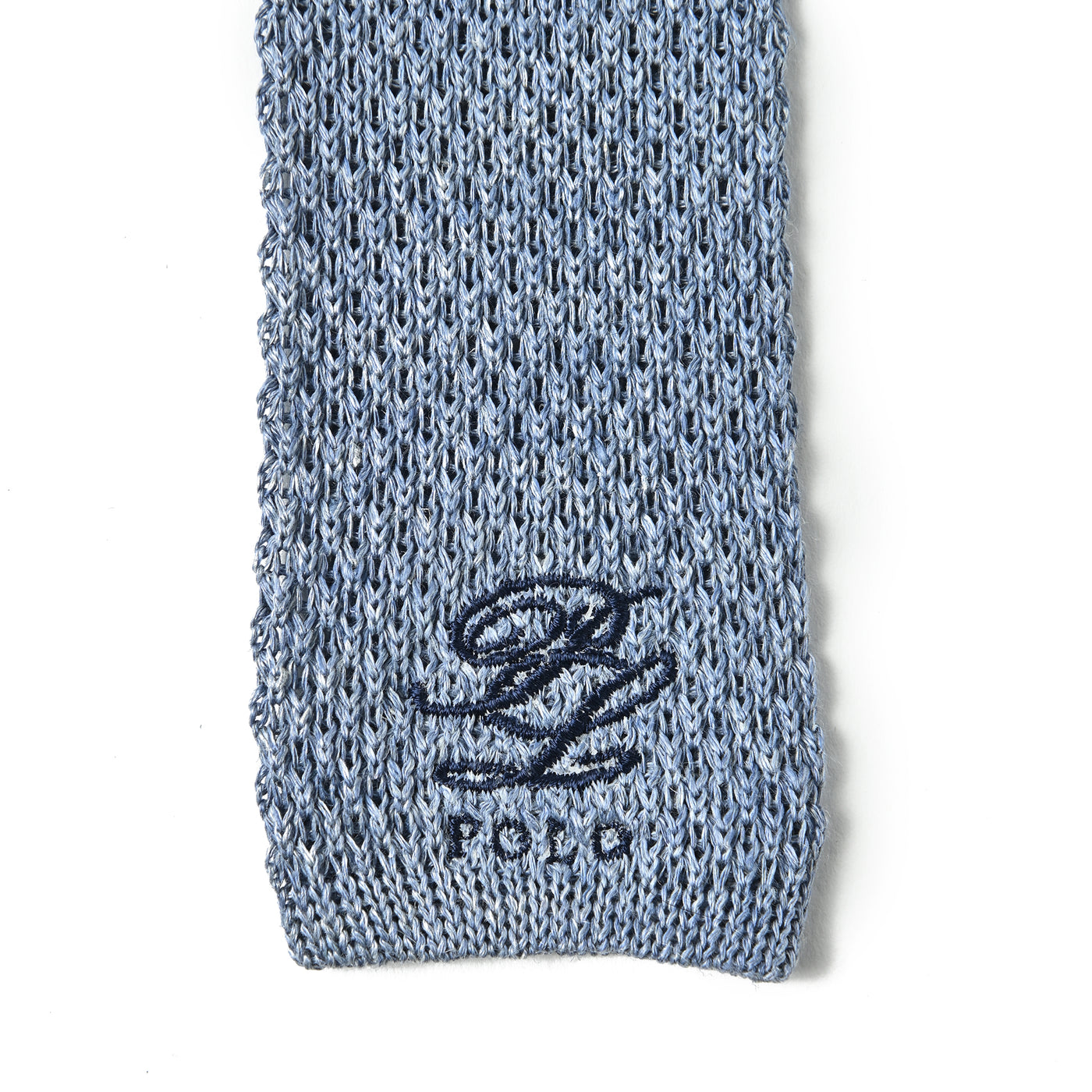 ロゴ刺繍ニットタイ