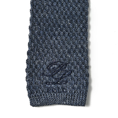 ロゴ刺繍ニットタイ