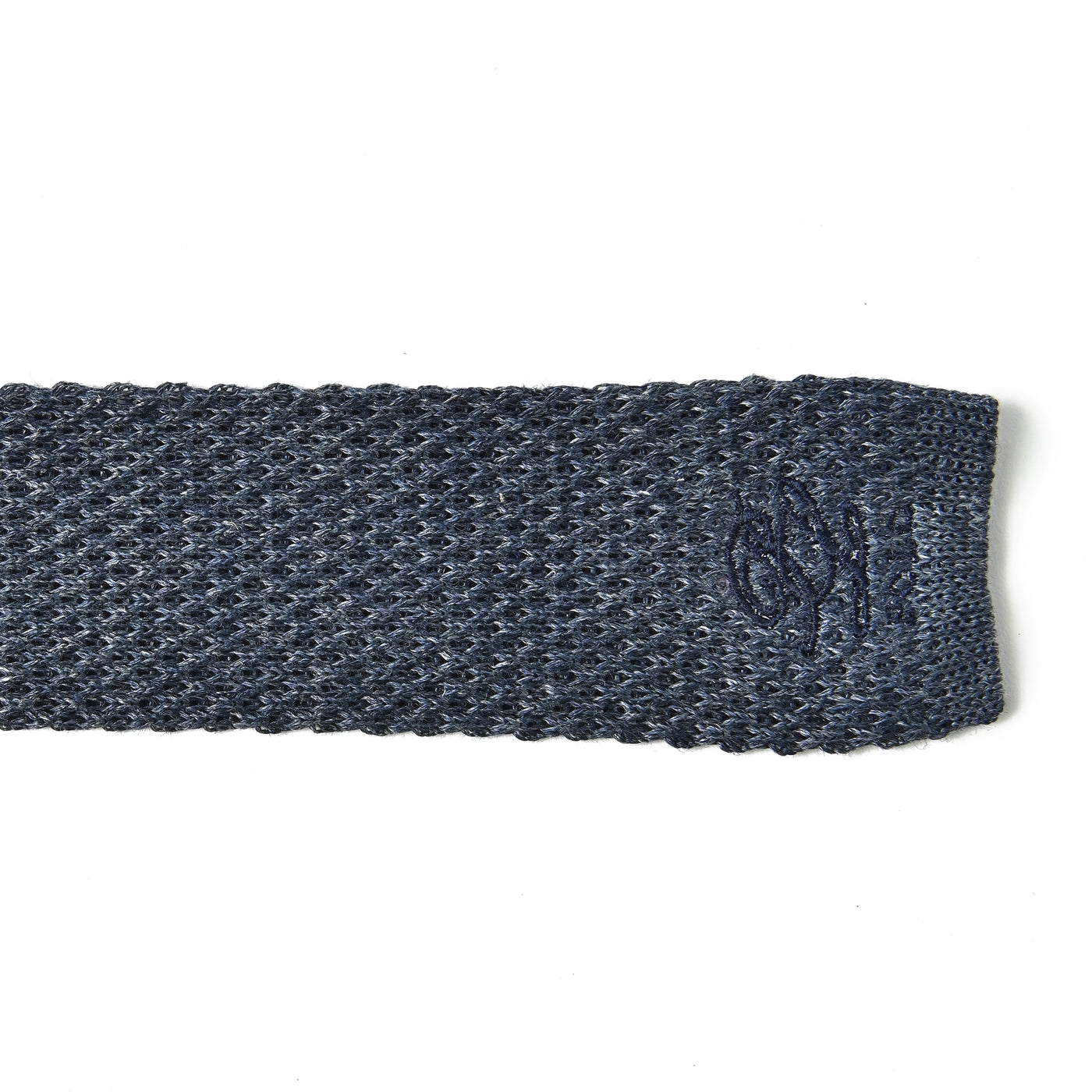 ロゴ刺繍ニットタイ