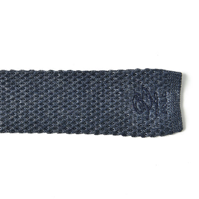 ロゴ刺繍ニットタイ